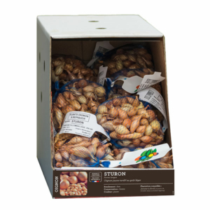 emballage carton distributeur bulbe potager oignon sturon